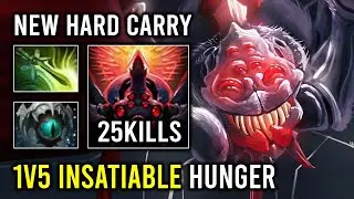 How to Solo Mid Hyper Carry Broodmother with 1v5 Insatiable Hunger Max Item Slotted Dota 2