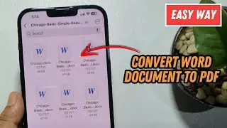 How To Convert Word Document To PDF iPhone 2024