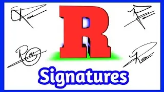 ✅ R signature style | R letter signature style | Signature style of my name