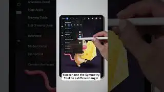 PROCREATE TIPS - How to Use the Symmetry Tool in Procreate 😲 Digital Art 