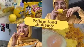 I Ate only Yellow Colour food for 24 hours | Food Challenge |