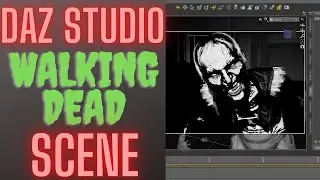 Daz Studio Full Scene | Walking Dead Comic Inspired Scene