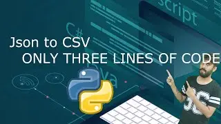 Convert json to csv python pandas in just three lines