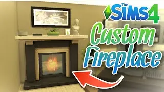 EASY Custom Modern Fireplace Build Tutorial in The Sims 4! 😍🔥