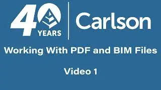 Working With PDF and BIM Files – Part 1