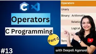 Arithmetic Operators in C | Operators in C Programming Part-1 | C Programming Tutorial #13