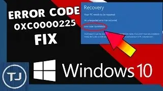 Windows 10 Error Code 0xc0000225 Fix 2017!