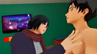 Mikasa grabs Eren's... (AOT VR)