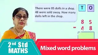 2nd Std Maths | Mixed word problems | Mathematics Class -2 | Maths Part-78