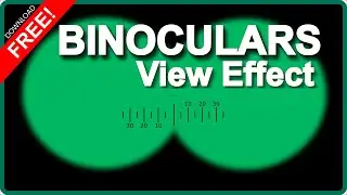 ✅ BINOCULAR VISION Green Screen Effect - OVERLAY BINOCULARS View Chroma key No Copyright FREE!!!