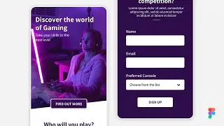 Gaming Landing Page UI Design in Figma | UI/UX Design