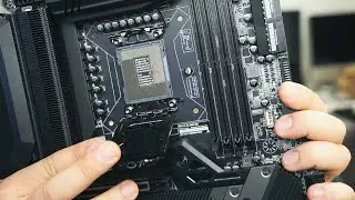 Delidding 12900k CPU knocked 2 SMD components off  + EVGA Z690 socket pin repair.