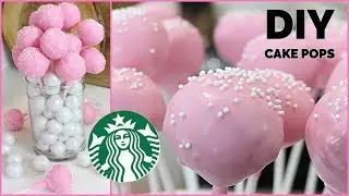 How to Make CAKE POPS | DIY Starbucks Homemade COPYCAT Birthday Cake Pops Recipe