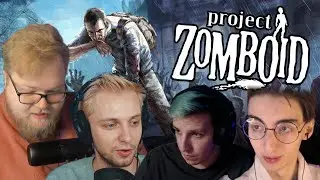 Антоша, Стинт, Мазеллов и Редфид кошмарят зомби в Project Zomboid