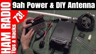 Portable 9ah Battery Power & DIY Field Antenna - Yaesu FT-857D