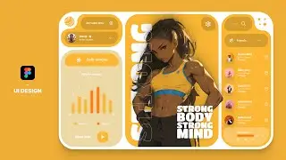 Futuristic Workout Web App UI Design: Figma Tutorial for Beginners