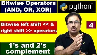 Twos Complement 8 Bits | Python Bitwise And | Python Left Shift | Python Right Shift | Bitwise