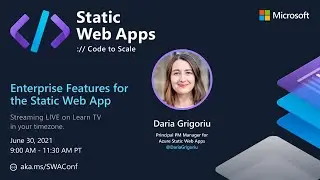 Static Web Apps and the Production API with Daria Grigoriu - Static Web Apps: Code to Scale (3 of 6)