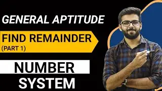 Find Remainder | Number System | Shortcut Trick | General Aptitude for Placement