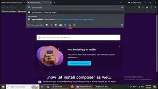 How to install php and composer on a windows computer