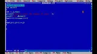 C Program to Display Half pyramid using  * .