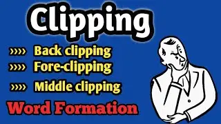 What is clipping | Word formation | Clipping types | Middle clipping | Fore clipping |