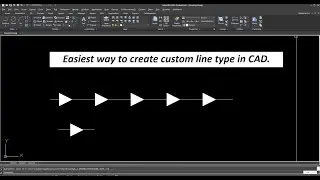 How to create custom line type in CAD? | plumbing line type creation in CAD