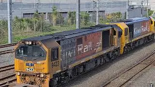 DL9360 9423 depart Westfield with freight