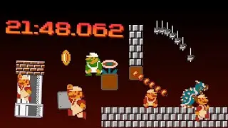 Super Mario Bros.: The Lost Levels Warpless 8-4 (Luigi) in 21:48.062 (without loads) *WR*