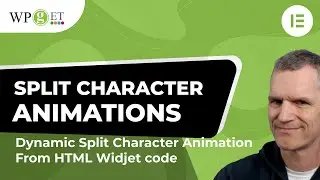 Elementor Split Character Animation