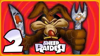 Sheep Raider / Sheep, Dog n Wolf  Walkthrough Part 2 (PS1) 100% 🐑,🐶&🐺