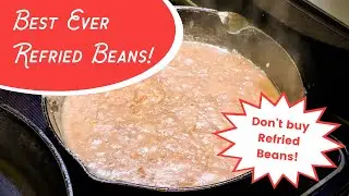 How to make Refried Beans - EASY RECIPE with your stored pinto beans! #prepping #prepperpantry