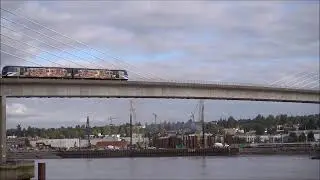 Skytrain, North arm, Fraser River, bridge, August 28, 2024