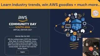 AWS community day | Meet innovators and technologists | get certificates and goodies |  free event