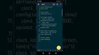 Make Digital clock  in Python using tkinter library #viral #shorts #python #pythonprogramming