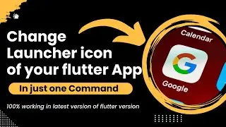 how to change app icon in flutter vscode | change flutter app launcher icon | flutter_launcher_icons