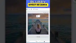 How to add blurry background effect? Canva Tutorial #canvashorts