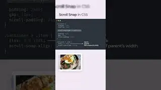 Scroll Snap in CSS | 