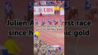 Julien Alfred’s first race since Olympic victory. #diamondleague #100m #women #stilldre #narration