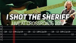 Eric Clapton - I Shot the Sheriff intro Live at Crossroads 2010 (Guitar lesson with TAB)