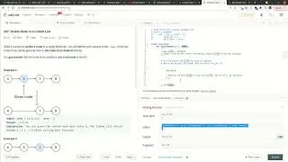 Leet Code Question Linked List: Delete Node in a Linked List