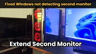 FIXED - Windows Not Detecting Second Monitor -  third monitor - works on windows 7, 8, 8.1, 10, 11