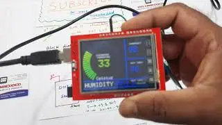 Weather Station: DHT11 Temperature and Humidity Sensor Arduino 2.4″ TFT LCD Touch Shield - SPFD5408