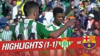 Resumen de Real Betis vs FC Barcelona (1-1)