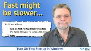 Turn Off Fast Startup in Windows