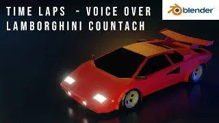 Low poly Lamborghihi Countach - Blender