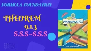 Theorem 9.1.3   |In the correspondence of two triangles,if three... | class 9 new Mathematics book |