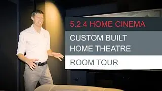 Epic Custom Built Home Theater Tour - 5.2.4 Dolby Atmos Setup - Massive Projection Screen