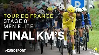 ELECTRIC FINISH! ⚡️ | Tour de France Stage 8 Final Kilometres | Eurosport Cycling