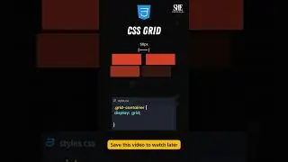 CSS Grid in 40 Seconds 🔥#CSSGrid #WebDevelopment #FrontendDev #CSS #WebDesign #CodingShorts #coding